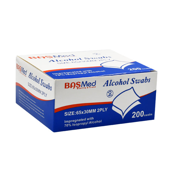 Alcohol Swabs - 65*30mm  - 2Ply - 200pcs/box