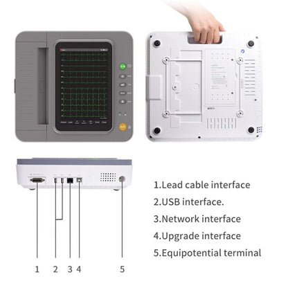 CONTEC E12 Digital Touch 12 channel ECG Machine ECG Electrocardiograph Wifi