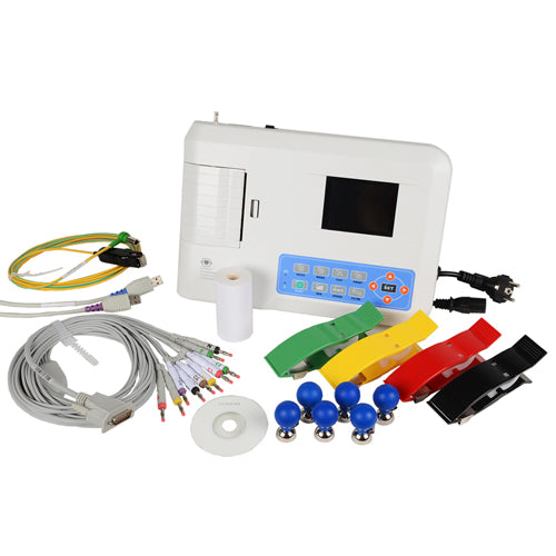 300G ECG - 3 channel with monitor |  3 Channel ECG Machine