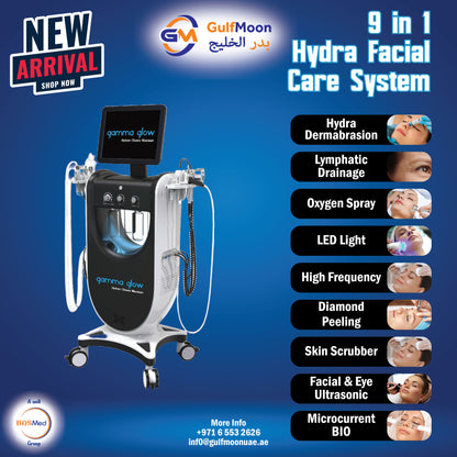 Gamma Glow – 9 in 1 Hydra Facial Machine | Advanced Skin Rejuvenation System