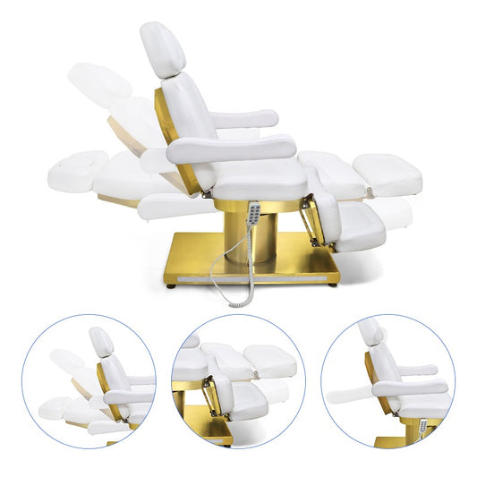 Multifunctional bed | Electric beauty bed | Derma Bed | Spa Bed | Medical Bed | Therapy bed- 3 motors Golden Base