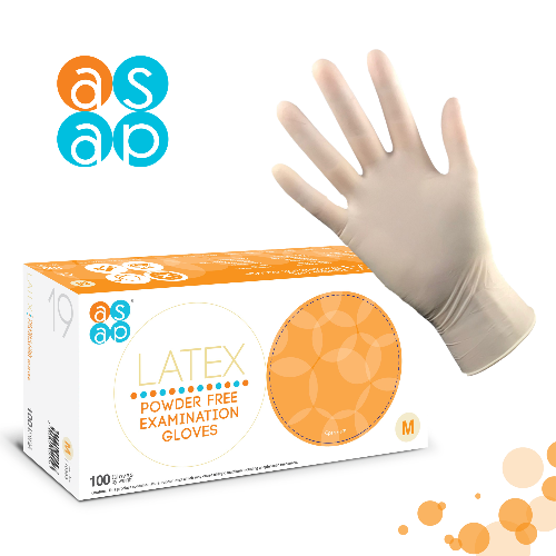 ASAP Latex Gloves | Non powdered Gloves | Asap Malaysia - 100pcs/box